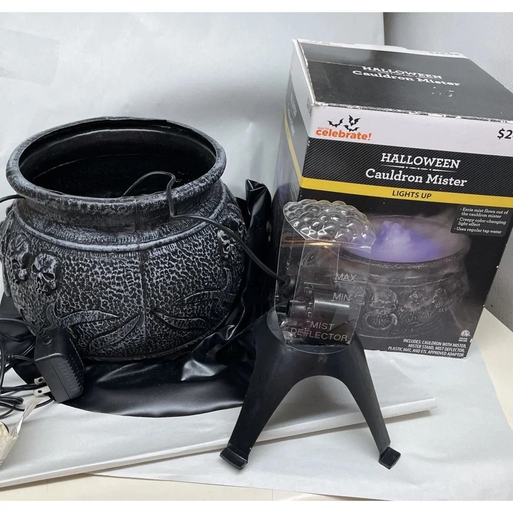 Halloween Light-Up Cauldron Mister  by Way to Celebrate